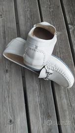 scarpe 38 vera pelle college color panna 