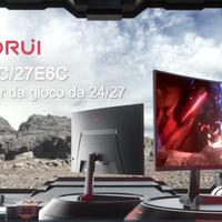 Monitor CURVO Gaming 24 Pollici 1920×1080 (KOORUI)