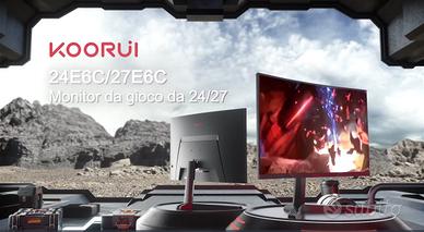 Monitor CURVO Gaming 24 Pollici 1920×1080 (KOORUI)