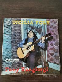 Disco in vinile "Sicilia Folk" di Tony Sangiorgi