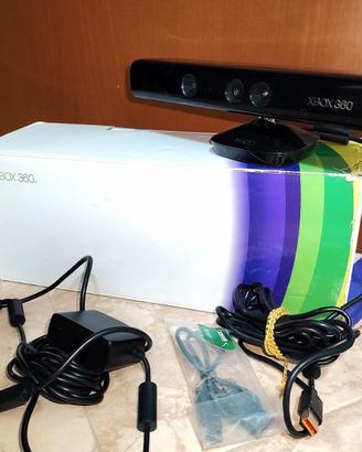 Kinect Xbox 360 con scatola e cavi 
