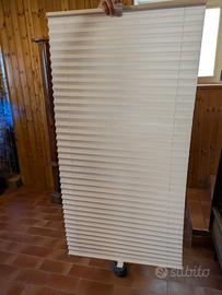 Tenda plissettata bianca