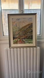 Acquerello originale 1971 - Santo Gironi - Val Ser