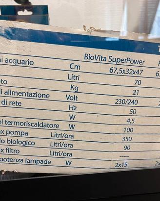 Acquario Tenerif 67 (70L) + Filtro Askoll Pratiko