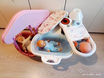 Smoby baby norse con cucina, seggiolino,vasca fasc