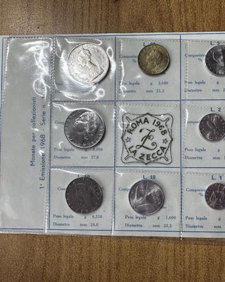 DIVISIONALE MONETE FDC ANNO 1968