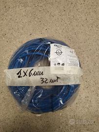 Cavo 1x6mm nero e blu