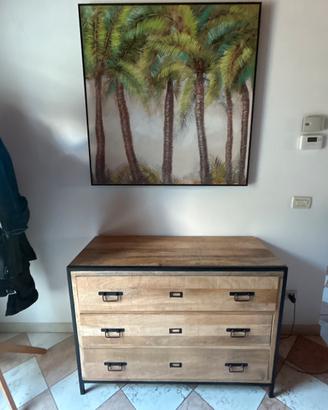 Cassettiera legno di mango