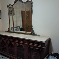 mobile in legno con specchio anni '60