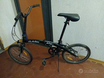 bicicletta pieghevole nera