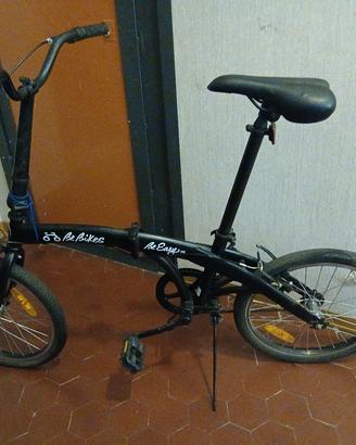 bicicletta pieghevole nera