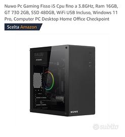 Pc desktop i5 16GB RAM SSD 480BG Windows 11