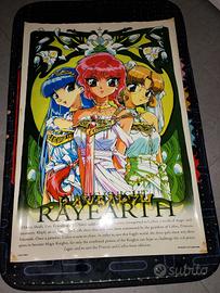 Poster Magic Knight Rayearth vintage raro anni 90 