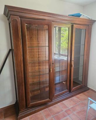 Vetrina arte povera in legno