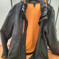 Giacca 2 strati piumino guscio decathlon