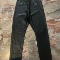 Pantaloni finta pelle bambina