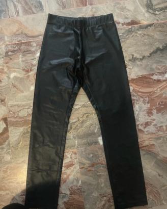 Pantaloni finta pelle bambina