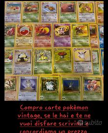 Ritir o  carte pokèmon vintage