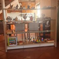 Vetrinetta con mensole in vetro x div.ambienti