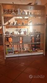 Vetrinetta con mensole in vetro x div.ambienti