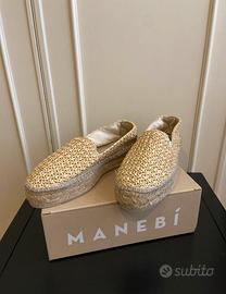 Espadrillas Manebí con Doppia Suola in Rafia