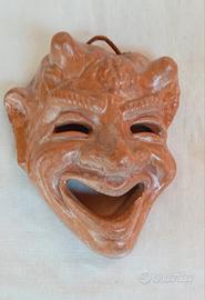 Maschera teatrale Greca in terracotta 