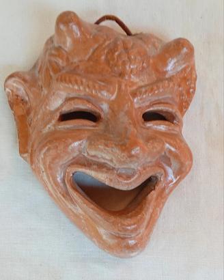 Maschera teatrale Greca in terracotta 