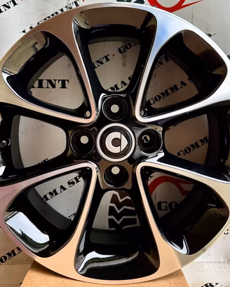 4 CERCHI IN LEGA ORIGINALI RAGGIO 15 SMART FORTWO