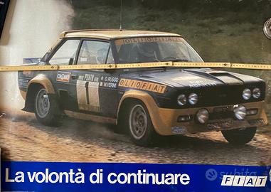 Poster Fiat 131 abarth rally Verini-Russo 