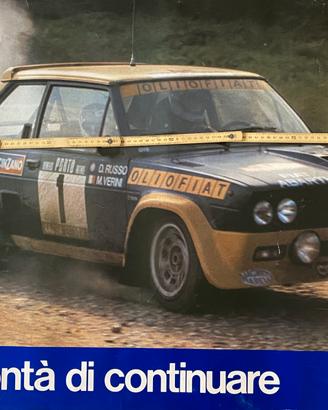 Poster Fiat 131 abarth rally Verini-Russo 
