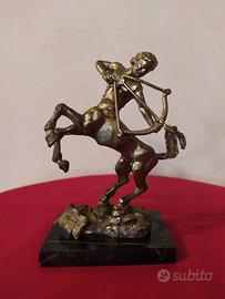 scultura vintage in metallo 