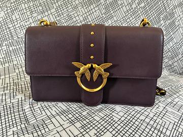 Borsa a mano media Love Bag One in pelle viola
