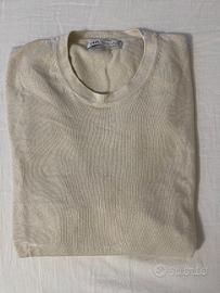 Maglietta beige Zara KINT taglia S – stile minimal