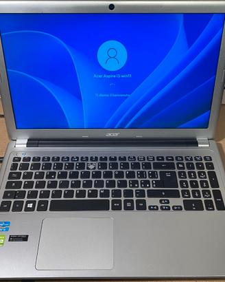 Acer Aspire 15,6 pollici hd650gb ram 8gb win11pro