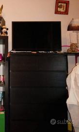 Cassettiera 6 cassetti Nero