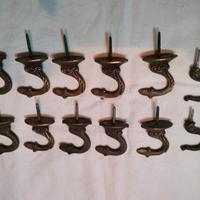 ferma tenda in ottone vintag