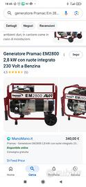 Generatore 4t pramac nuovo