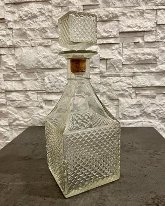 Bottiglia vetro vintage per liquore