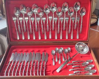 Servizio posate da 12 vintage anni '70