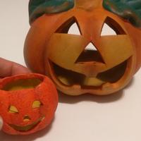 Halloween zucche porta candela 