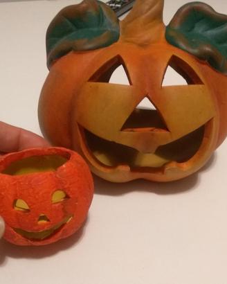 Halloween zucche porta candela 