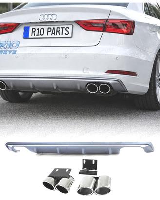 DIFFUSORE AUDI A3 S3 8V 12-16 TERMINALI DI SCARICO