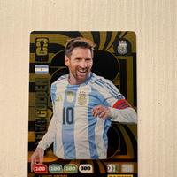 Lionel Messi carta oro panini mondiali calcio 2026