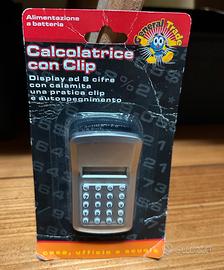Calcolatrice con clip mini Vintage Nuova.