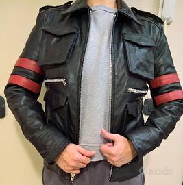 Giubbotto pelle moto bikers taglia XS pezzo unico