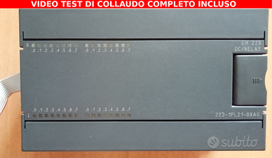Siemens EM 223 Relè 6ES7223-1PL21-0XA0 VIDEO TEST