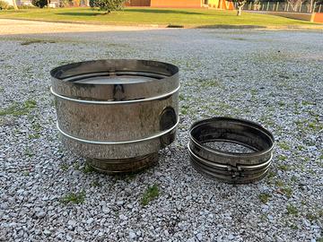 Comignolo antivento a botte 30cm e collare