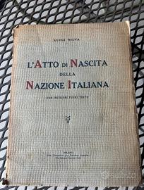 Libro da collezione: Atto di Nascita della Naz.Ita