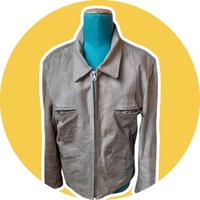 Giacca Beige Vera Pelle vintage “Tendenze”