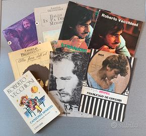 Spartiti vari cantautori e libretto Vecchioni